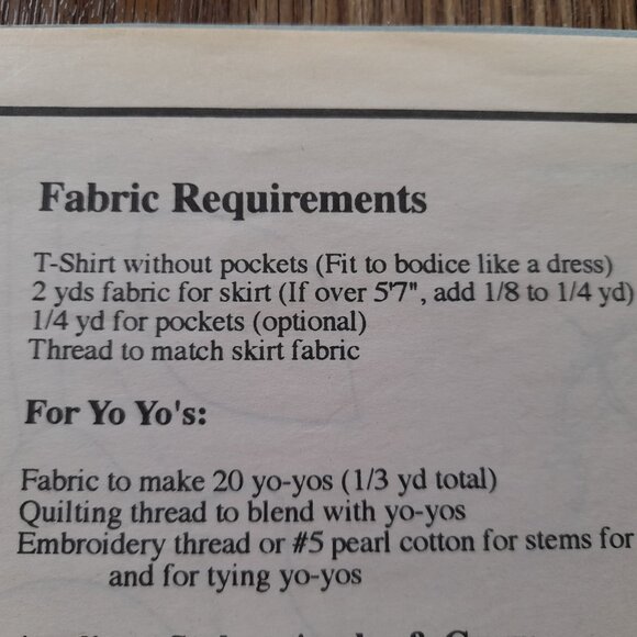 Vintage 90s Two Hour Dress Sewing Pattern Apple Crow Applique T-Shirt Repurpose - Picture 6 of 10